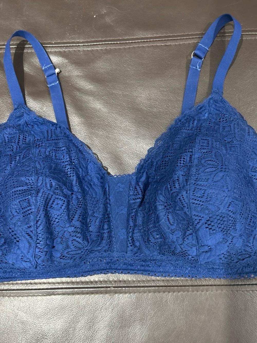 No Boundaries Lace Bralette in Royal Blue
